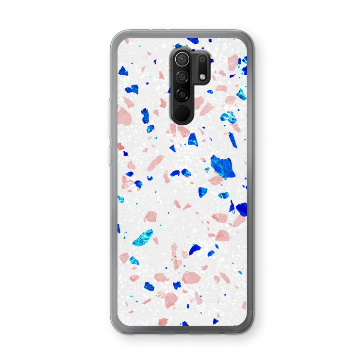 Terrazzo N°6: Xiaomi Redmi 9 Transparant Hoesje