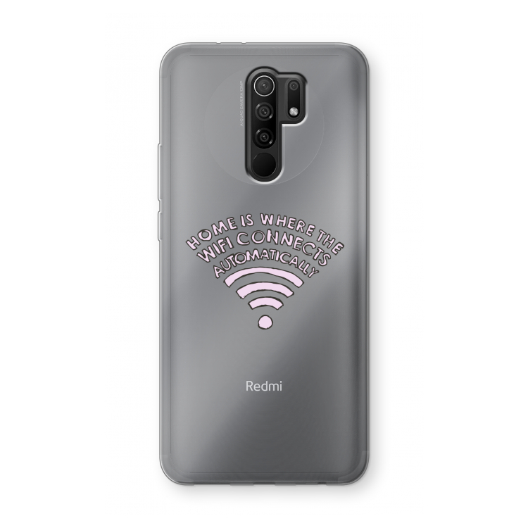 Home Is Where The Wifi Is: Xiaomi Redmi 9 Transparant Hoesje