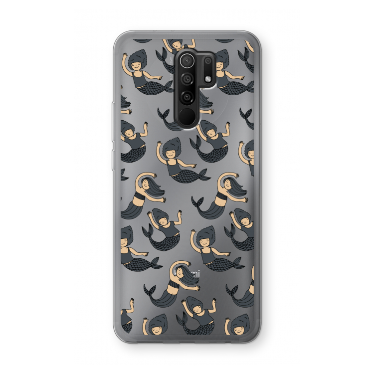 Zeemeermin: Xiaomi Redmi 9 Transparant Hoesje