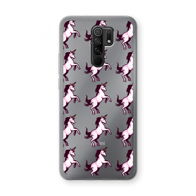 Musketon Unicorn: Xiaomi Redmi 9 Transparant Hoesje