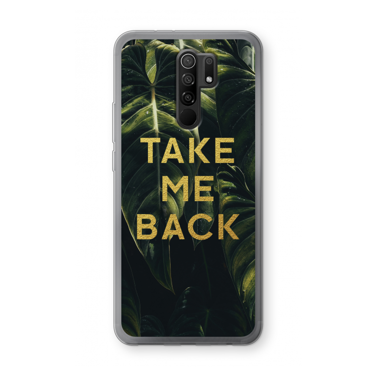 Take me back: Xiaomi Redmi 9 Transparant Hoesje