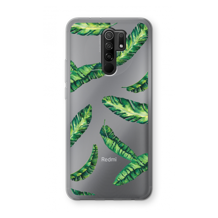 Lange bladeren: Xiaomi Redmi 9 Transparant Hoesje