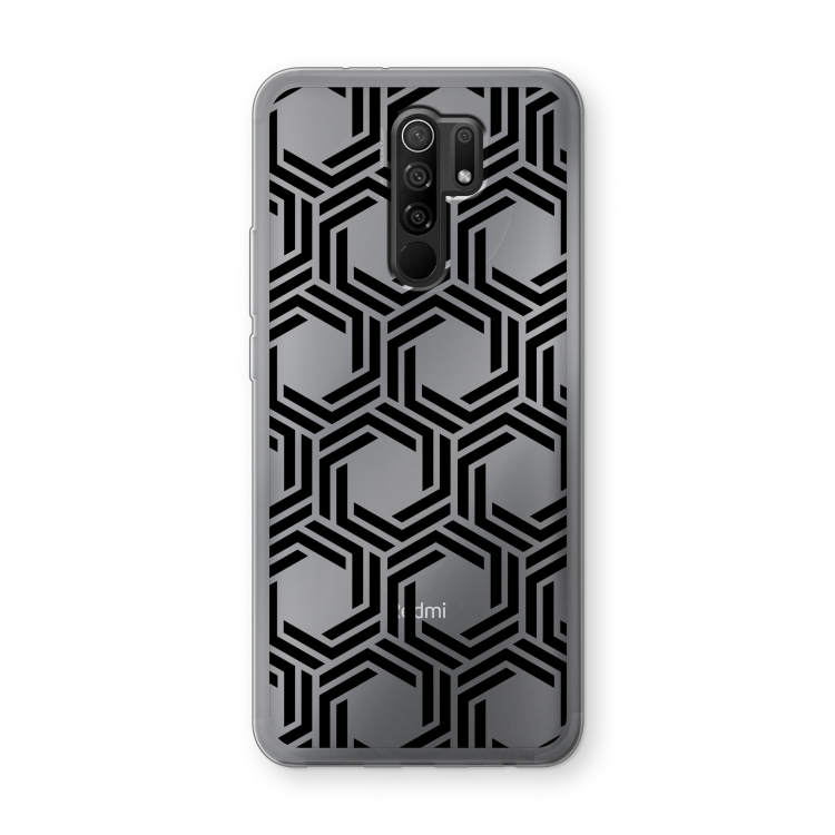 Geometrisch patroon: Xiaomi Redmi 9 Transparant Hoesje