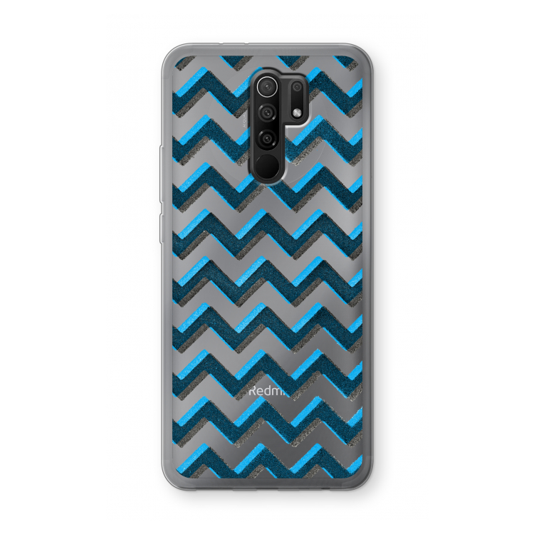 Onderbroken lijn: Xiaomi Redmi 9 Transparant Hoesje
