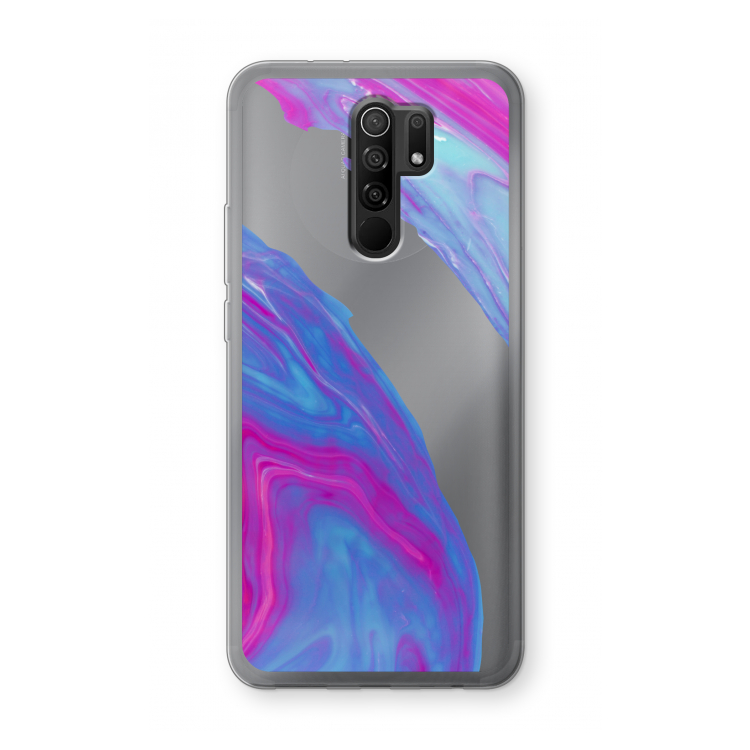 Zweverige regenboog: Xiaomi Redmi 9 Transparant Hoesje