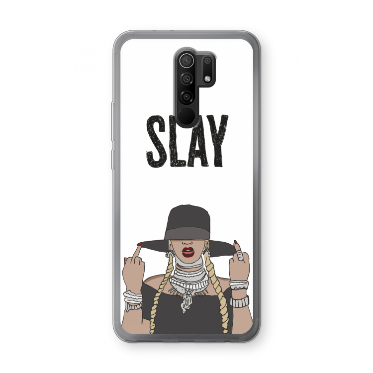 Slay All Day: Xiaomi Redmi 9 Transparant Hoesje