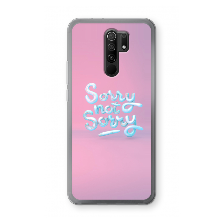 Sorry not sorry: Xiaomi Redmi 9 Transparant Hoesje