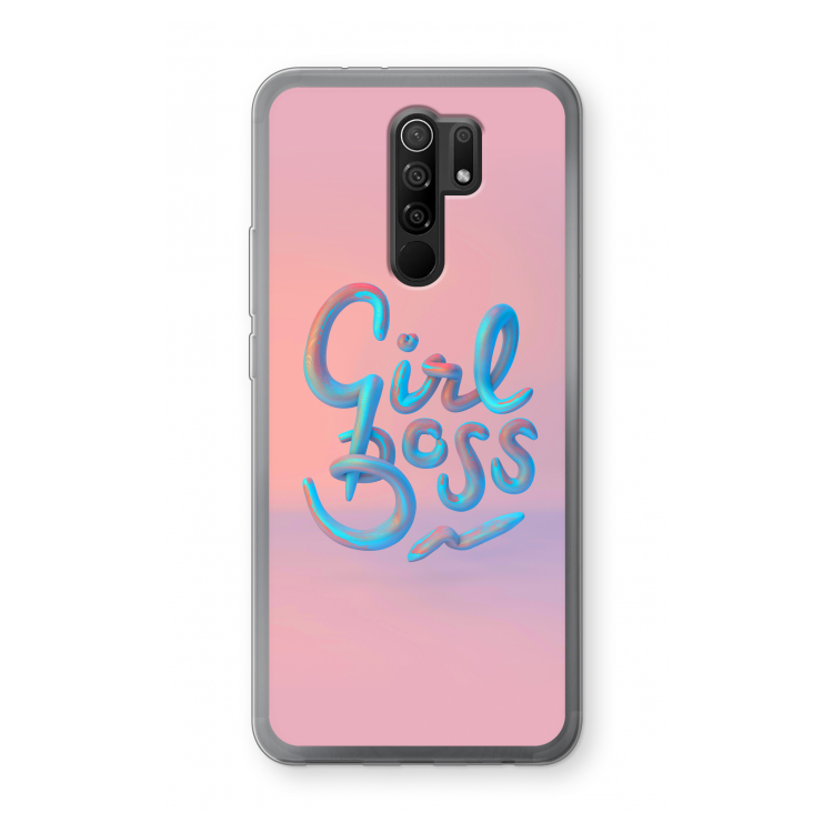 Girl boss: Xiaomi Redmi 9 Transparant Hoesje