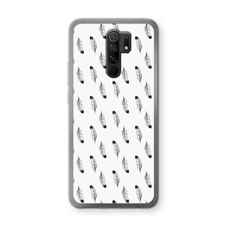 Pluimen: Xiaomi Redmi 9 Transparant Hoesje