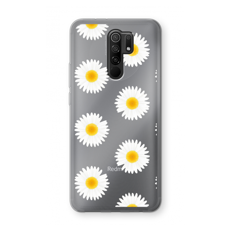 Margrietjes: Xiaomi Redmi 9 Transparant Hoesje