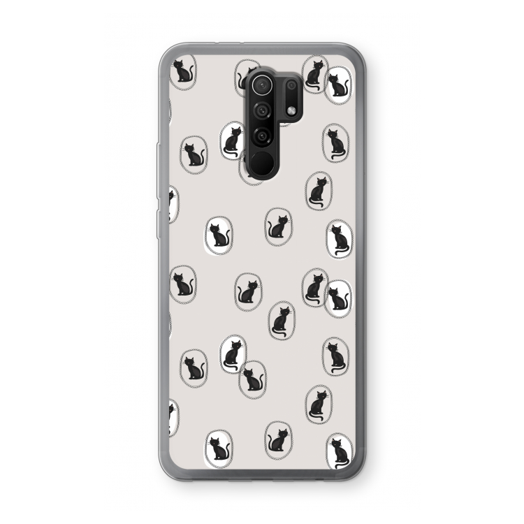 Miauw: Xiaomi Redmi 9 Transparant Hoesje