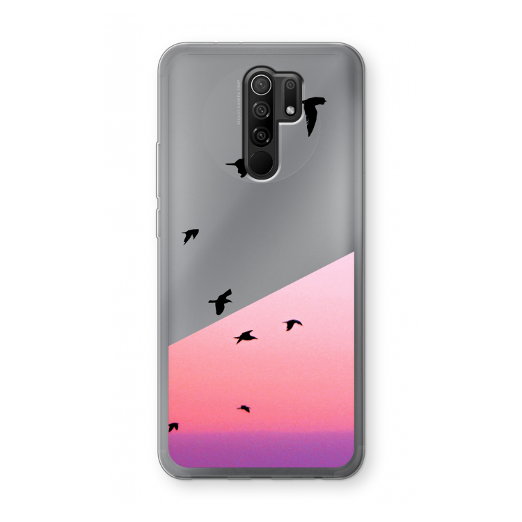 Fly away: Xiaomi Redmi 9 Transparant Hoesje