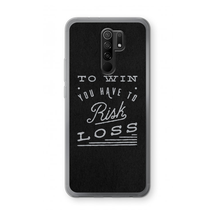 Risk loss: Xiaomi Redmi 9 Transparant Hoesje