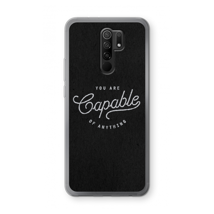 Capable: Xiaomi Redmi 9 Transparant Hoesje