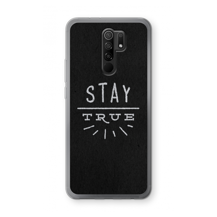 Stay true: Xiaomi Redmi 9 Transparant Hoesje