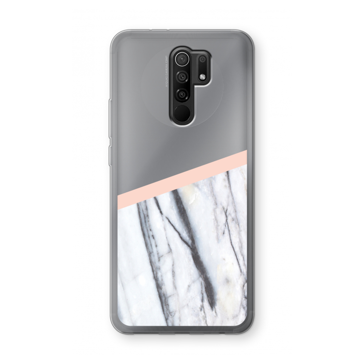 A touch of peach: Xiaomi Redmi 9 Transparant Hoesje