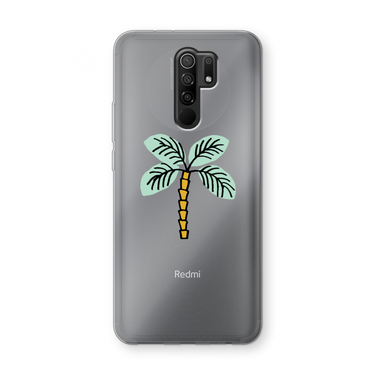 Palmboom: Xiaomi Redmi 9 Transparant Hoesje
