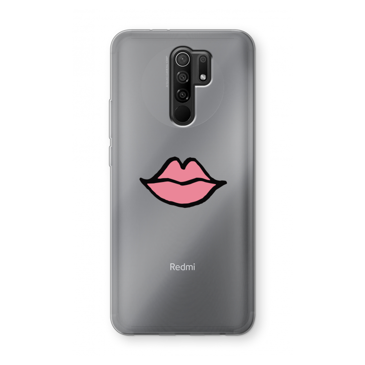 Kusje: Xiaomi Redmi 9 Transparant Hoesje