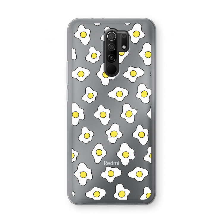 Spiegeleitjes: Xiaomi Redmi 9 Transparant Hoesje