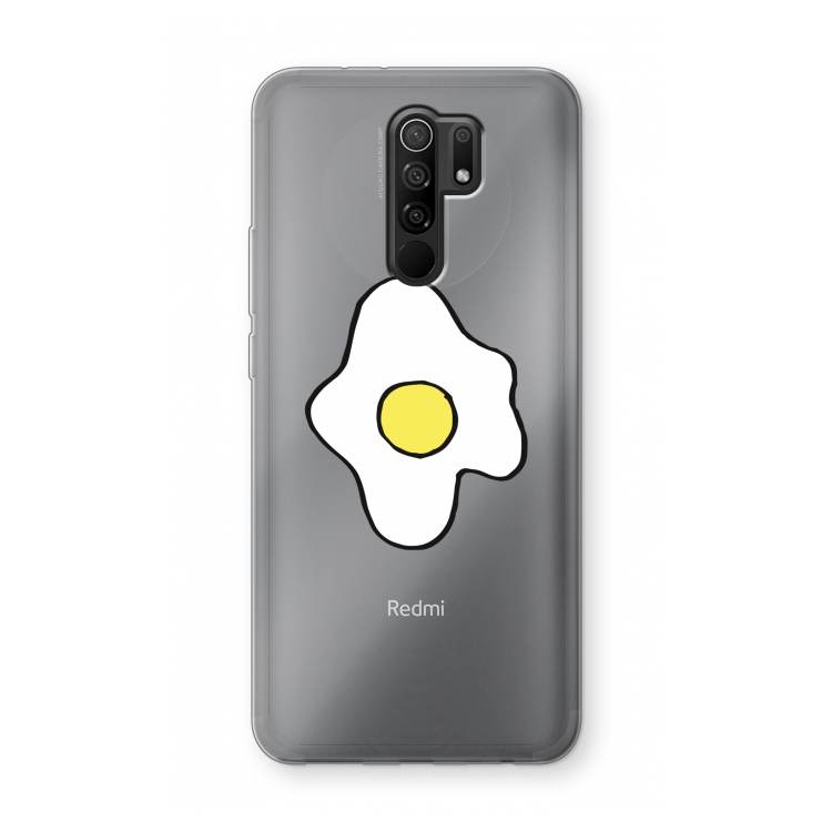 Spiegelei: Xiaomi Redmi 9 Transparant Hoesje