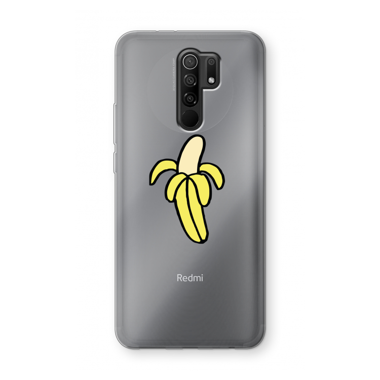 Banana: Xiaomi Redmi 9 Transparant Hoesje
