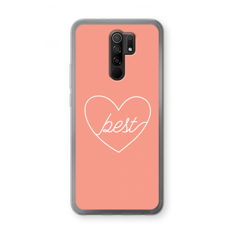 Best heart: Xiaomi Redmi 9 Transparant Hoesje