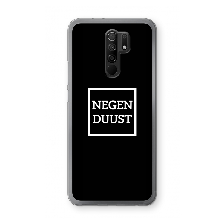 Negenduust black: Xiaomi Redmi 9 Transparant Hoesje