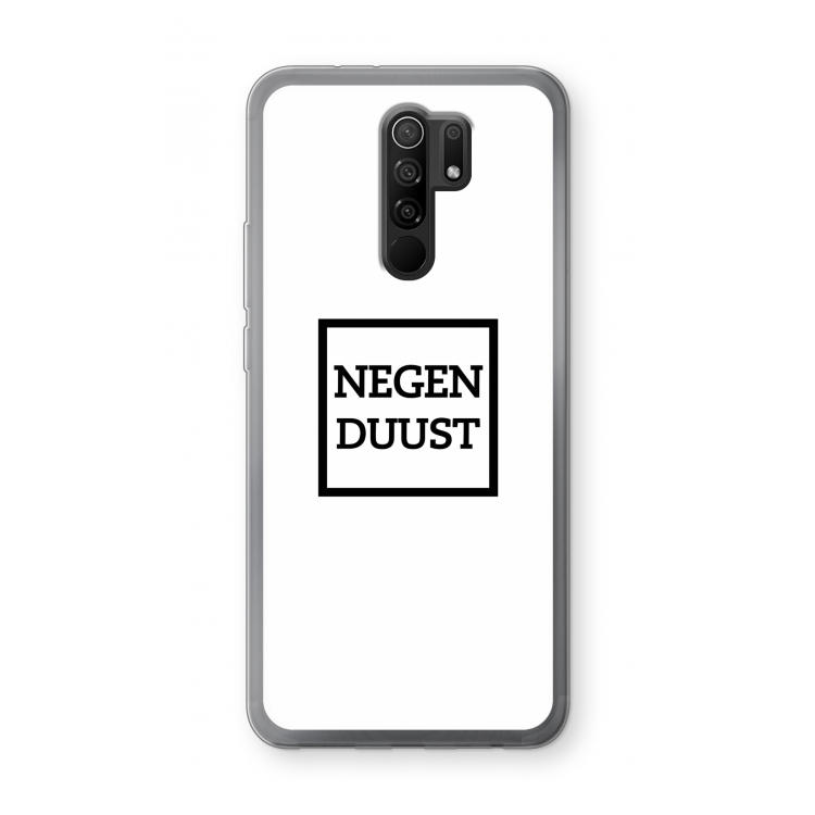 Negenduust vierkant: Xiaomi Redmi 9 Transparant Hoesje
