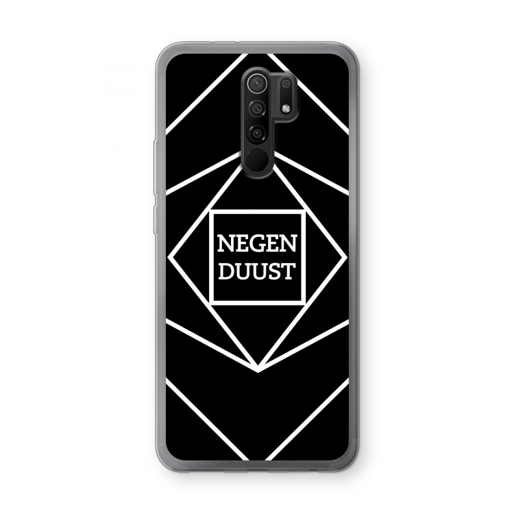 Negenduust geometrisch: Xiaomi Redmi 9 Transparant Hoesje