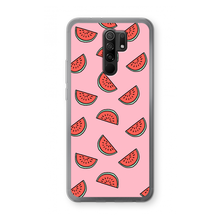 Watermeloen: Xiaomi Redmi 9 Transparant Hoesje