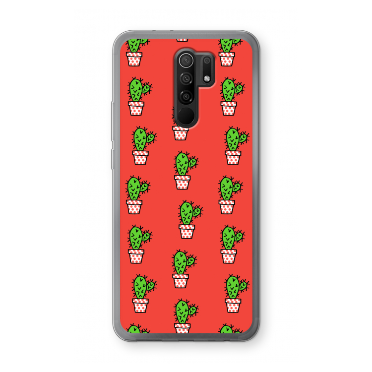 Mini cactus: Xiaomi Redmi 9 Transparant Hoesje
