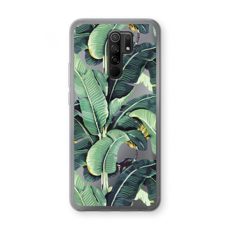 Bananenbladeren: Xiaomi Redmi 9 Transparant Hoesje