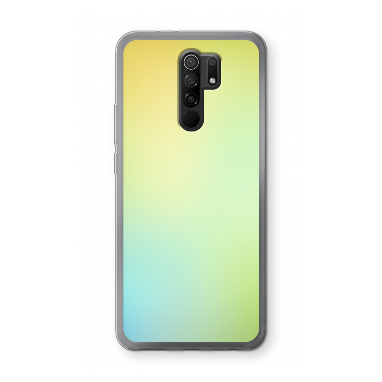 Minty mist pastel: Xiaomi Redmi 9 Transparant Hoesje