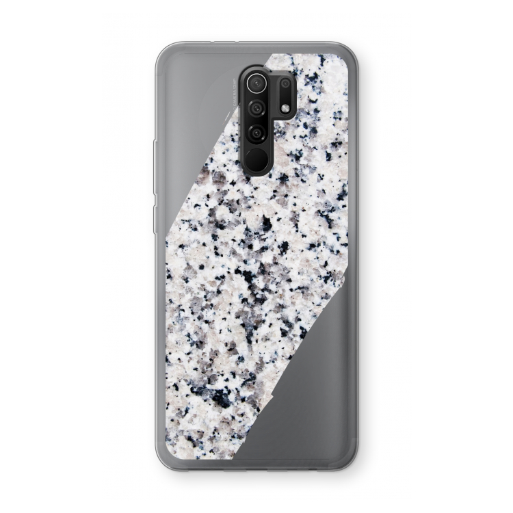 Gespikkelde marmer: Xiaomi Redmi 9 Transparant Hoesje