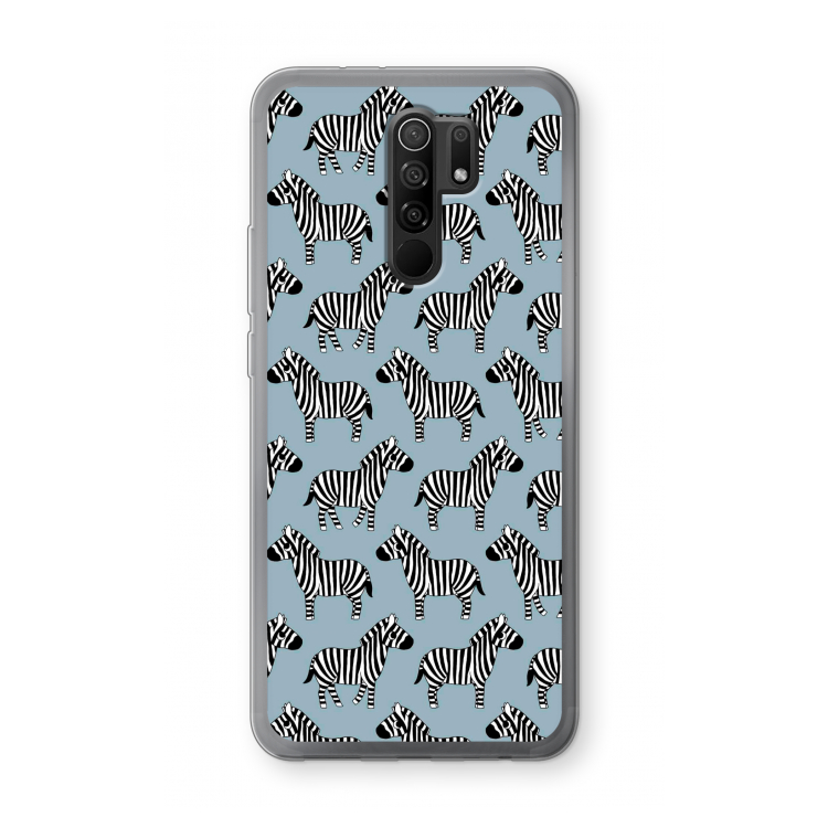 Zebra: Xiaomi Redmi 9 Transparant Hoesje