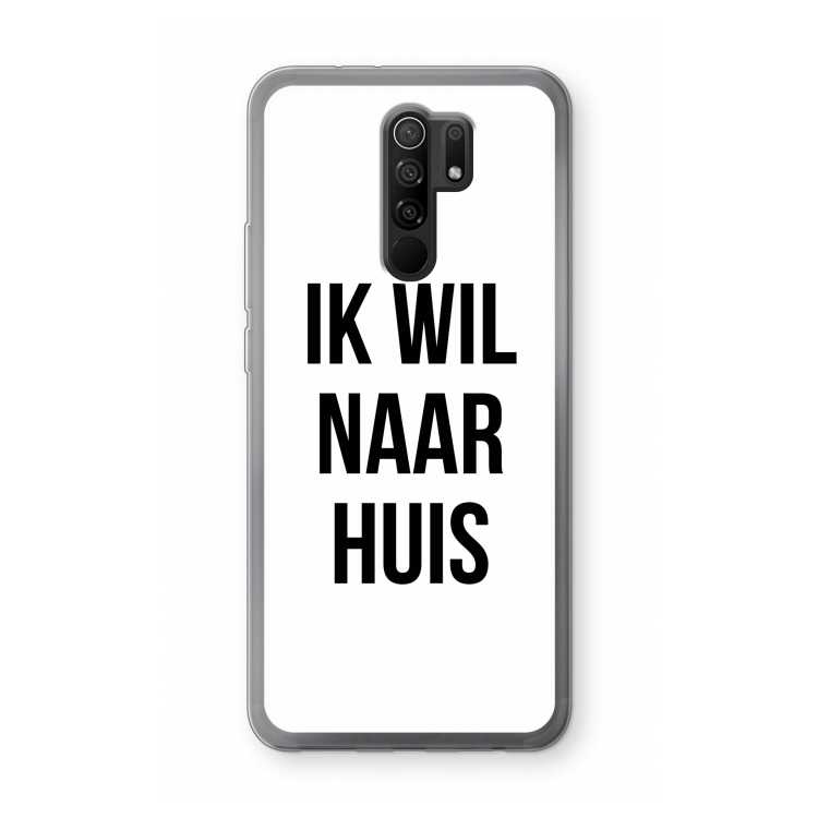 Ik wil naar huis: Xiaomi Redmi 9 Transparant Hoesje