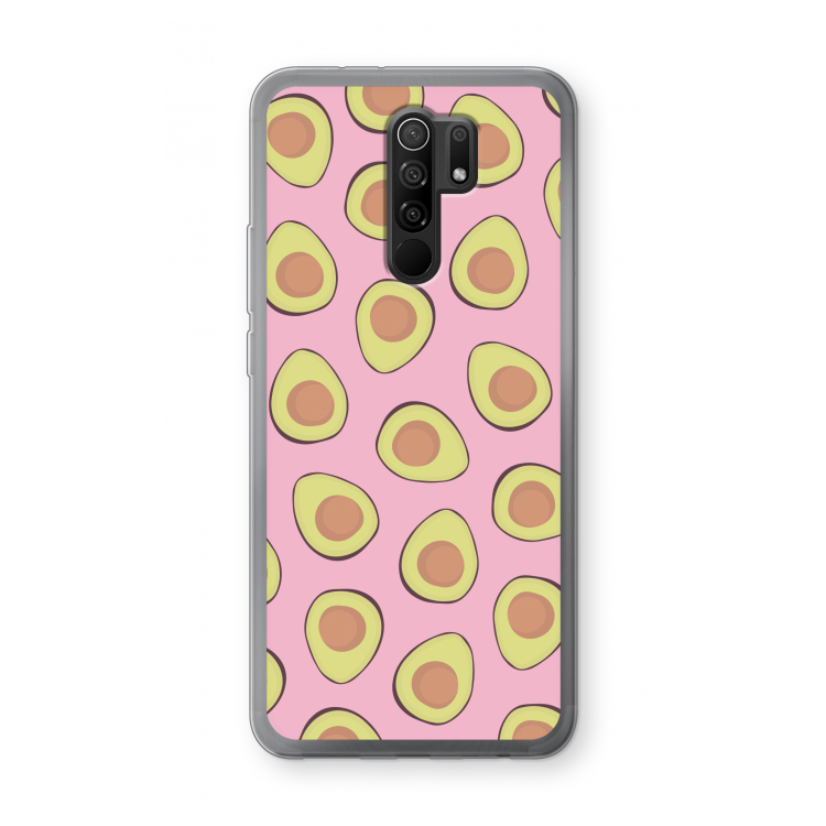 Dancing avocados: Xiaomi Redmi 9 Transparant Hoesje