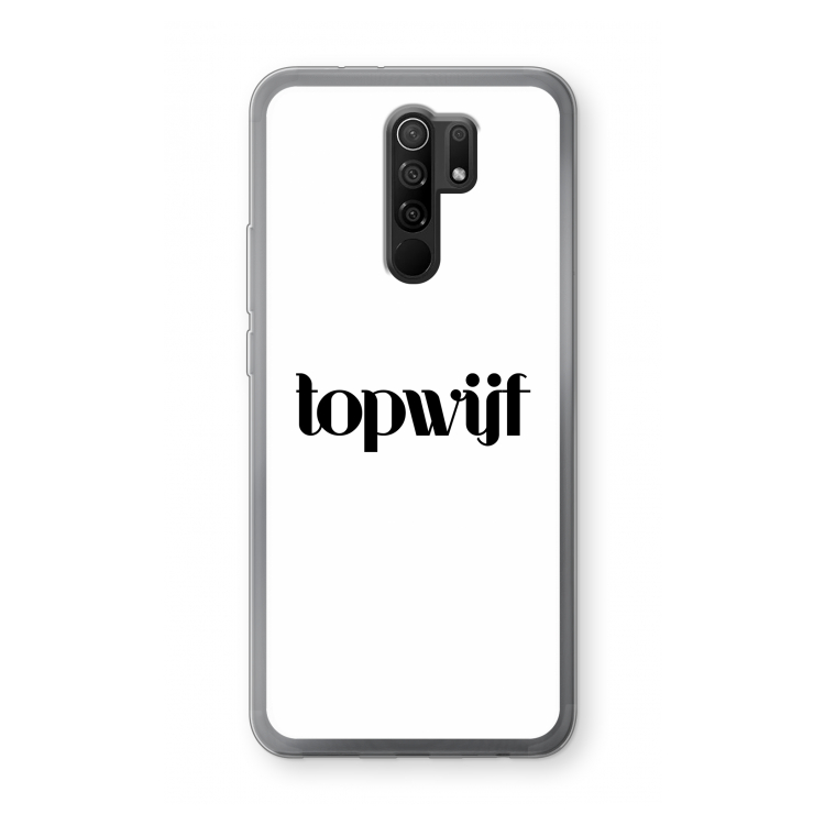 Topwijf Wit: Xiaomi Redmi 9 Transparant Hoesje