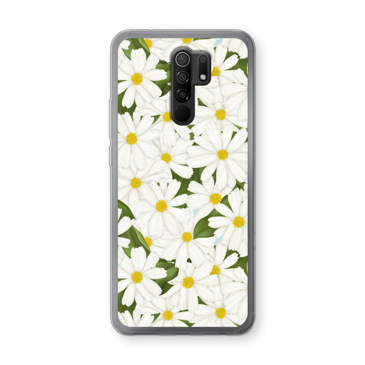 Summer Daisies: Xiaomi Redmi 9 Transparant Hoesje