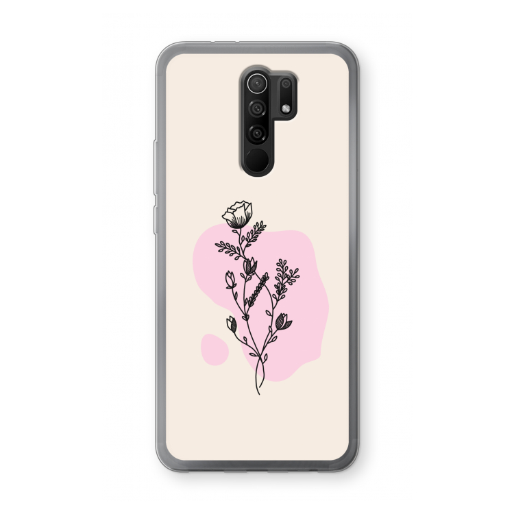 Roses are red: Xiaomi Redmi 9 Transparant Hoesje