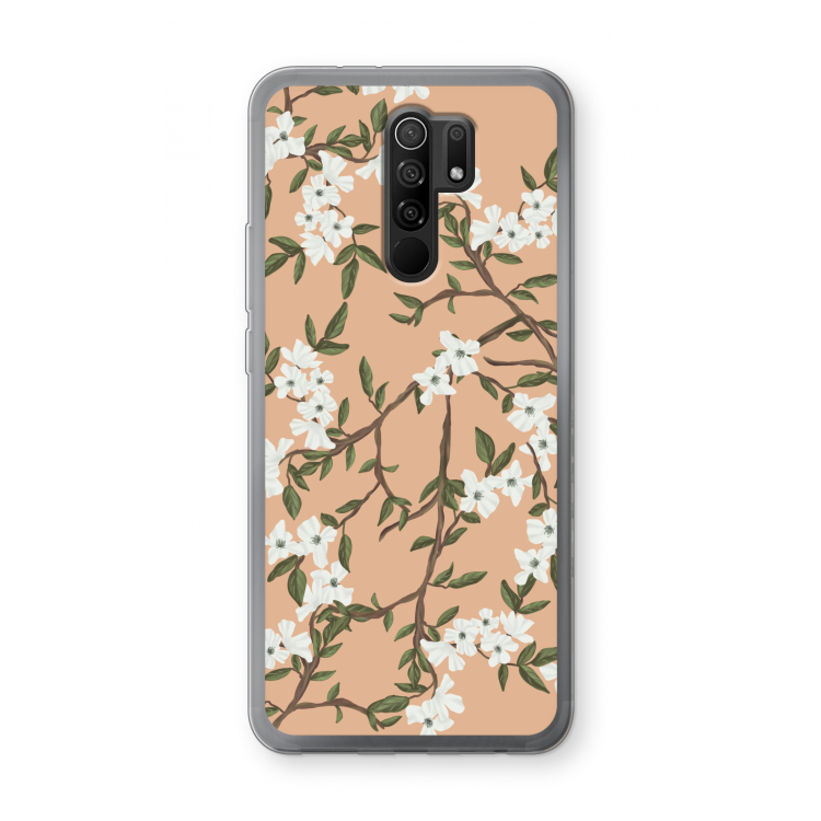 Blossoming spring: Xiaomi Redmi 9 Transparant Hoesje