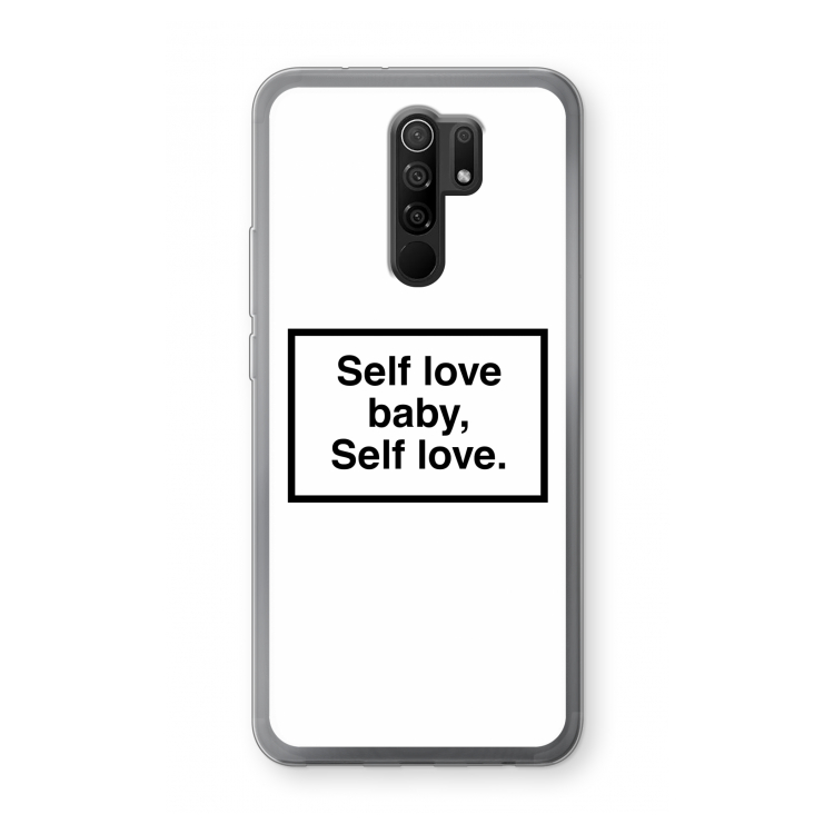 Self love: Xiaomi Redmi 9 Transparant Hoesje