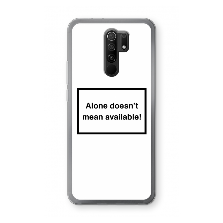Alone: Xiaomi Redmi 9 Transparant Hoesje