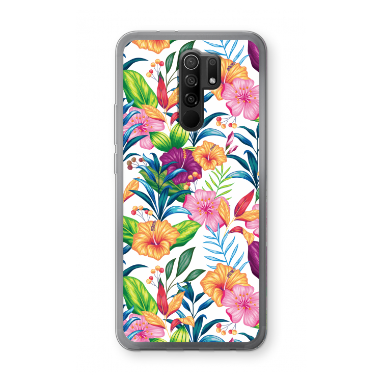 Tropisch 2: Xiaomi Redmi 9 Transparant Hoesje