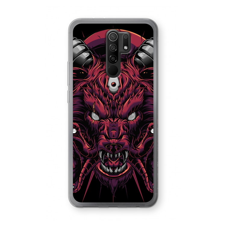Hell Hound and Serpents: Xiaomi Redmi 9 Transparant Hoesje
