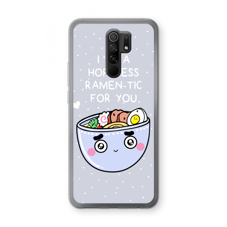 I'm A Hopeless Ramen-Tic For You: Xiaomi Redmi 9 Transparant Hoesje