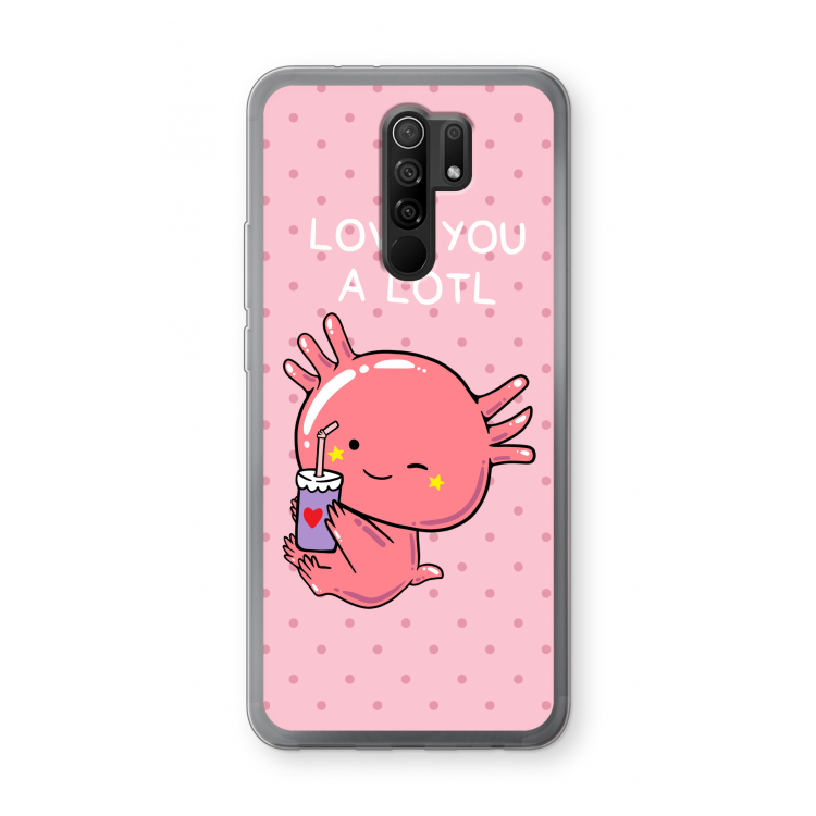 Love You A Lotl: Xiaomi Redmi 9 Transparant Hoesje