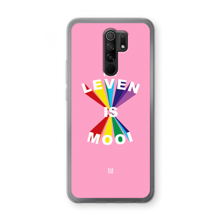 Het Leven Is Mooi: Xiaomi Redmi 9 Transparant Hoesje