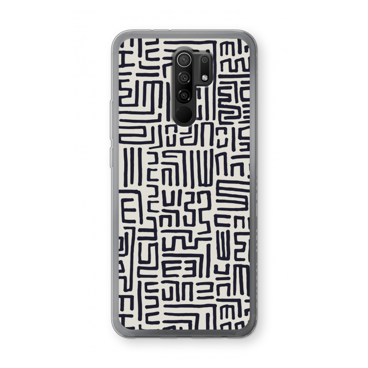 Moroccan Print: Xiaomi Redmi 9 Transparant Hoesje
