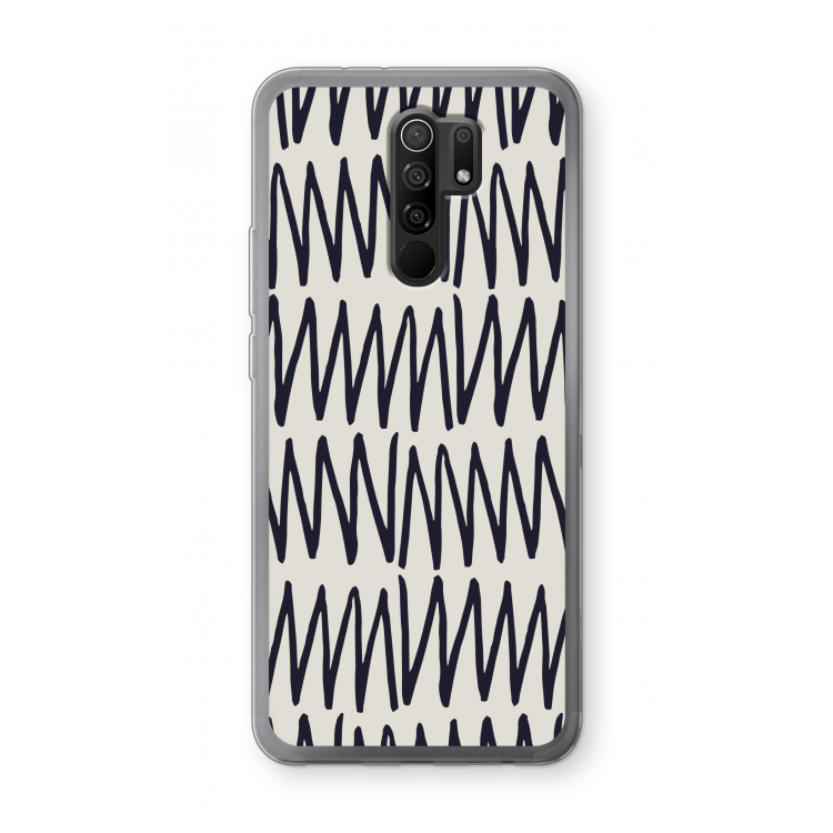 Marrakech Zigzag: Xiaomi Redmi 9 Transparant Hoesje